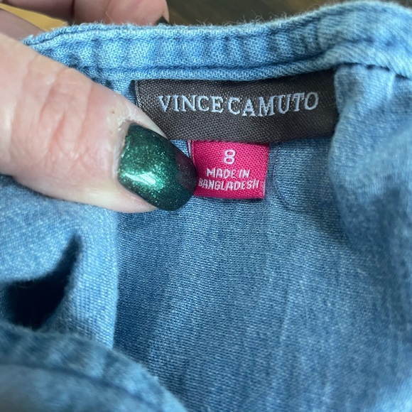 Kids Vince Camuto Denim Cotton Dress - Picture 6 of 7